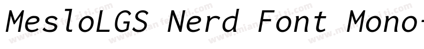 MesloLGS Nerd Font Mono字体转换